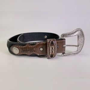 Nocona Western Leather Belt Youth 20